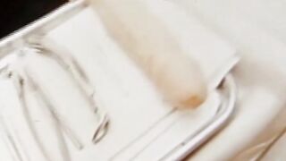 Retro-Fever" or "Vintage-Sex": Old School Dentistry with Vibrator & Orgasmic Blowjob by Hot Babe in Glasses!
