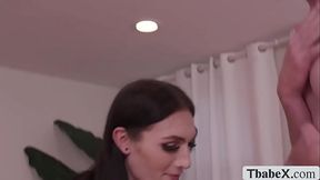 Tranny boss Nikki North analed by her servant