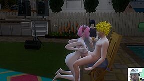 Haired Slut Sakura Cheats With Naruto, 3d Porn Cartoon