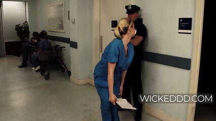 Horny Nurse Blows A Cop In The Xray Room