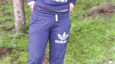 Colombian sucking and in public forest