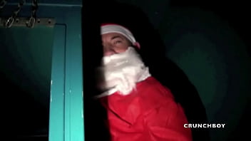 straigh fucked by Santa Claus in glory holes