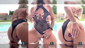 qui vient me mettre une petite fessee et jouer avec moi autour de la piscine