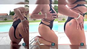 qui vient me mettre une petite fessee et jouer avec moi autour de la piscine