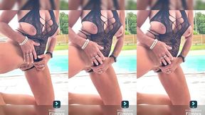 qui vient me mettre une petite fessee et jouer avec moi autour de la piscine