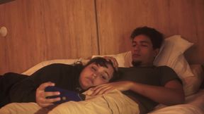 My Stepbrother We Watch A Movie And I End Up Feeling His Cock In My Mouth - Garganta Profunda