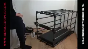 This was so much fun! There was no need to lock the cage to make sure my dear slave-husband couldn't get out. All I had to do was have him crawl inside head first and secure his genitals to the bars.…