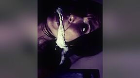 Beautiful Brunette Towel Gagged