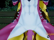 Furry Yaoi - Cat is fucked by Lynx in the park