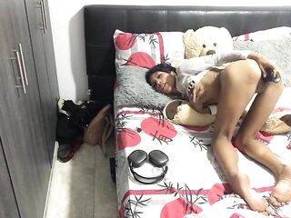 I squat my twat thinking of my lover.