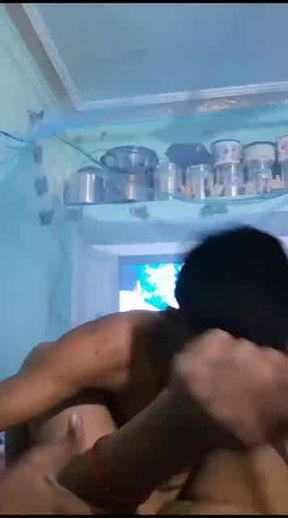 Telugu aunty riding on the cock