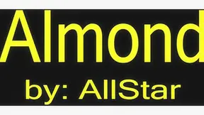 Almond fingering herself