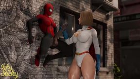 Power Girl - Back Alley Femdom for Futa Spidey [Black]