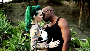 Horny tattooed Joanna Angel prefers deep BBC penetration into her anus