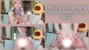 Testing Out my New Double Penetration Dildo