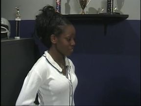 Honey with nice tits rides a huge cock at work