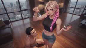 Chastity Stories #10B: Locked Forever by the Mean Princess Keyholder (Animated)