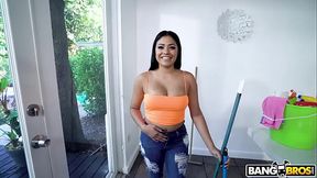 Horny Maid Fucks For Bucks!