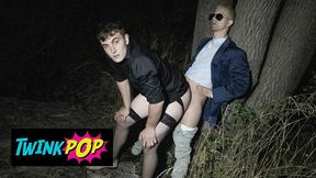 Twink - A Piss In The Woods Turns Into A Wild Fuck With Tom Bacan And Jakob De Lung