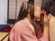 Japanese ancient tradition lonely virgin girl fuck with servant！