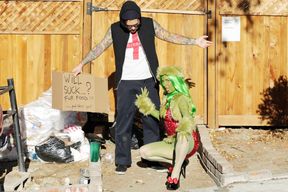 The Grinch couldnt ruin Christmas n now wants it up her ass