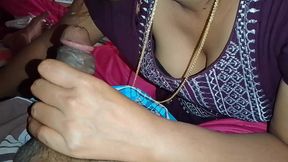 Wife Gives Her Husband a Good Blowjob by Licking His Penis in Her Mouth