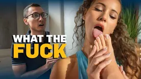 SHAME4K  Guy saw her licking my feet and had a crazy boner