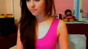 Comely Russian camgirl is playing with her pussy for me