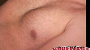 Bald big cocked amateur jerks off solo & cums on plate