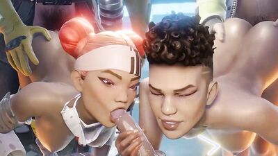 Compilation of Animated Porn with Big Tits and Hentai Action - High-quality SFM & Blender Compilation