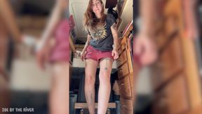 Zoe Plays with Her Pussy Down by the River