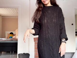 Sexy mother i'd like to fuck with astounding natural bazookas ride and takes the cum in her throat after a rimjob