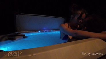 My Slutty Little Stepsister Got Soaked and Fucked Hard in the Hot Tub While No One Was Home