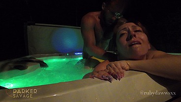 My Slutty Little Stepsister Got Soaked and Fucked Hard in the Hot Tub While No One Was Home