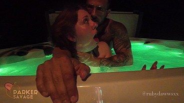 My Slutty Little Stepsister Got Soaked and Fucked Hard in the Hot Tub While No One Was Home