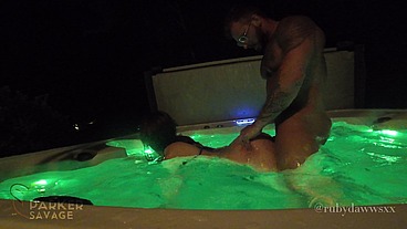 My Slutty Little Stepsister Got Soaked and Fucked Hard in the Hot Tub While No One Was Home