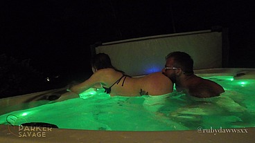 My Slutty Little Stepsister Got Soaked and Fucked Hard in the Hot Tub While No One Was Home
