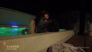 My Slutty Little Stepsister Got Soaked and Fucked Hard in the Hot Tub While No One Was Home