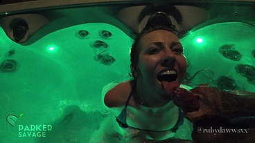 My Slutty Little Stepsister Got Soaked and Fucked Hard in the Hot Tub While No One Was Home