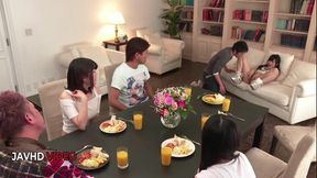 Naughty Asian beauties craving creamy delights endure intense action here