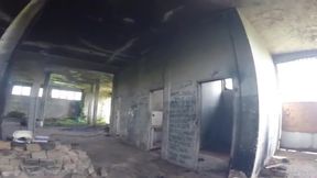 Tattooed jumps over the wall to jerk off
