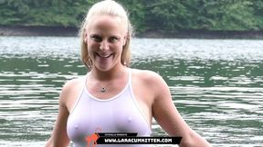 Lara CumKitten - Blonde German pornstar shows off in a swimsuit