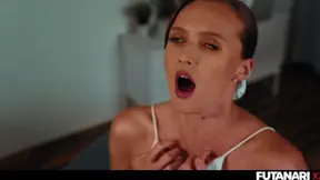 Sizzling Futanari Chicks Jerk Off Hard Until Explosive Cum Showdown