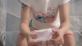 Naughty Toilet Tease – Bulge Pad Change & Playful Bathroom Fun