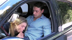 MILF Natalia Starr shows off her boobs and gives a free XXX blowjob