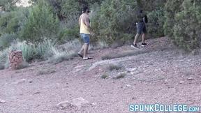 ”Buffed & tatted guy bareback fucks his Asian buddy”