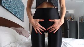 Gina in Lycra leggings