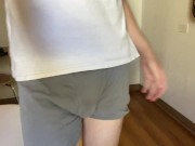 Teasing Myself in a Motel | Bulge Boxer Briefs | HD 60fps