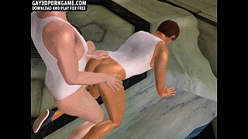 Horny 3D cartoon hunk getting fucked hard anally