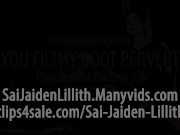 Mistress Lillith You Filthy Boot Pervert (Teaser non gendered JOI) with SaiJaidenLillith
